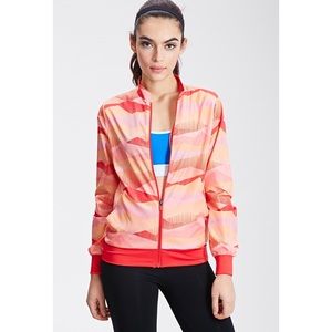 Forever 21 Abstract Print Windbreaker Jacket